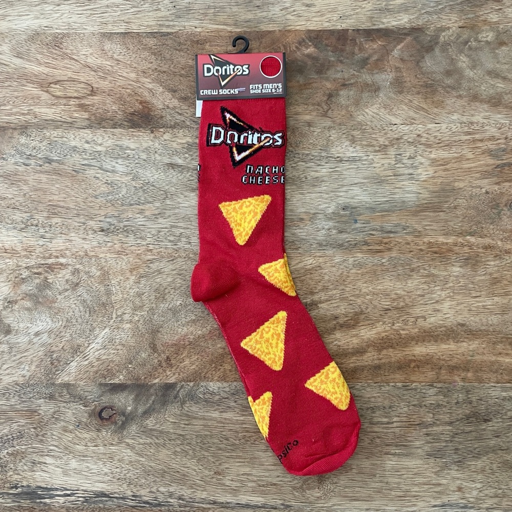 5/$20 NEW Adult Nacho Cheese Doritos Novelty Socks